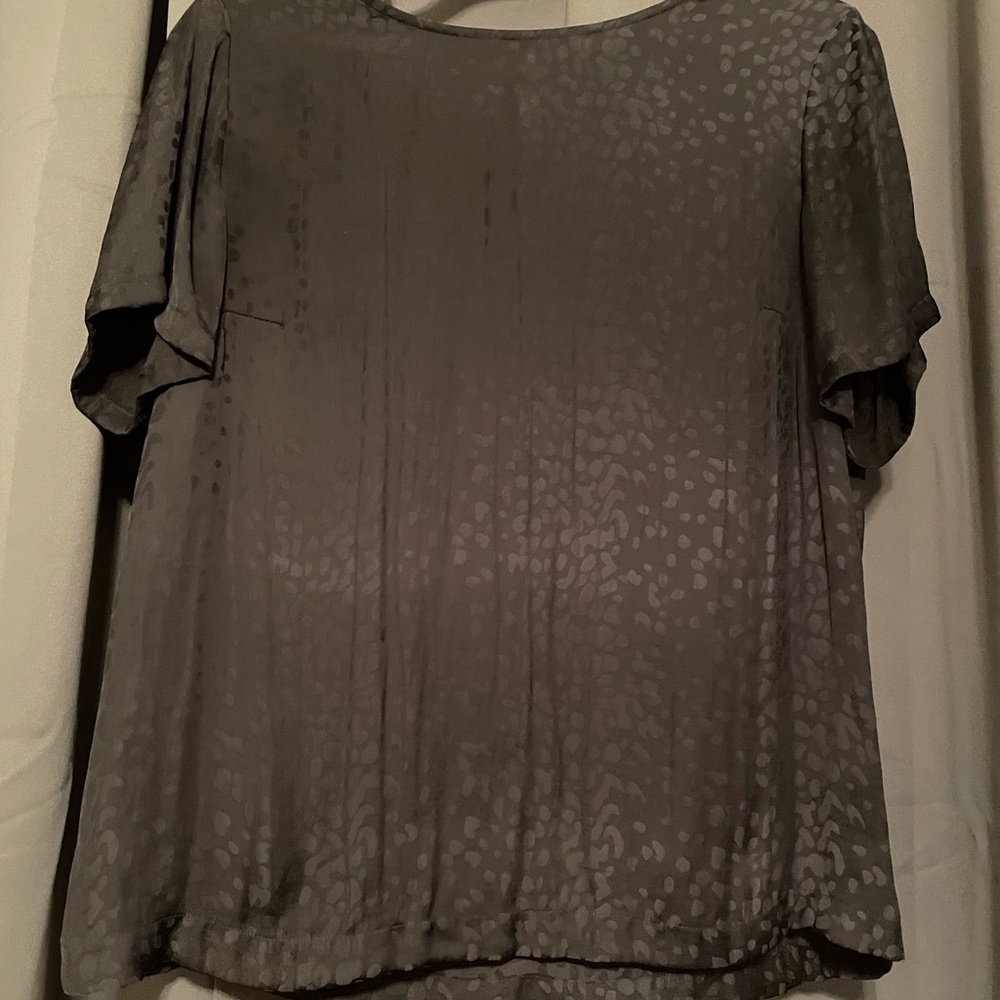 Like new black leopard print blouse
